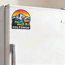 COLFONGD Mountain Moose Vinyl Sticker Outdoor Decor Decal for Laptops Coolers
