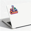 Las Vegas Casino Vinyl Sticker Neon Poker Chip Decor Decal for Laptops Cars