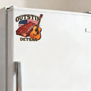 OUTSTIN DETSIAA BBQ Ribs Guitar Vinyl Sticker USA Decor Decal for Laptops Cars