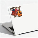 OUTSTIN DETSIAA BBQ Ribs Guitar Vinyl Sticker USA Decor Decal for Laptops Cars