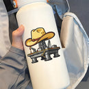 Cowboy Hat Oil Rig Vinyl Sticker Western Decor Decal for Laptops Cars