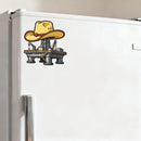 Cowboy Hat Oil Rig Vinyl Sticker Western Decor Decal for Laptops Cars
