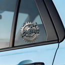 Gear & Music Notes Vinyl Sticker Industrial Decor Decal for Laptops Cars