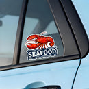 Lobster Seafood Vinyl Sticker Coastal Decor Decal for Laptops Coolers