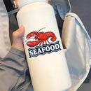 Lobster Seafood Vinyl Sticker Coastal Decor Decal for Laptops Coolers
