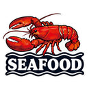 Lobster Seafood Vinyl Sticker Coastal Decor Decal for Laptops Coolers