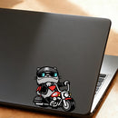 Motorcycle Kitten Stickers-Waterproof Sunproof Self-Adhesive for Laptop Luggage
