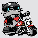 Motorcycle Kitten Stickers-Waterproof Sunproof Self-Adhesive for Laptop Luggage