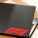 FI in Red Font Stickers-Waterproof Sunproof Personalized for Laptop Glass Car