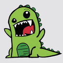 Cute Dinosaur Waterproof Sunproof Stickers for Kids for Laptop Glass Schoolbag
