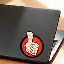 Thumbs up Vinyl Stickers-Waterproof Sunproof Personalized for Laptop Glass Car