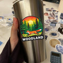 Woodland Fox Vinyl Sticker Forest Wildlife Decor Decal for cars Laptops Coolers