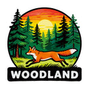 Woodland Fox Vinyl Sticker Forest Wildlife Decor Decal for cars Laptops Coolers