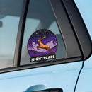 Nightscape Elk Vinyl Sticker Mountain Wildlife Decor Decal for Laptops Cars