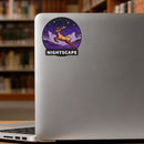 Nightscape Elk Vinyl Sticker Mountain Wildlife Decor Decal for Laptops Cars