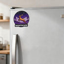 Nightscape Elk Vinyl Sticker Mountain Wildlife Decor Decal for Laptops Cars