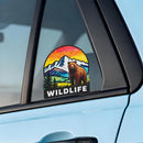 Wildlife Bear Vinyl Sticker Mountain Forest Decor Decal for Laptops Coolers