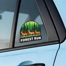 Forest Run Deer Vinyl Sticker Wildlife Decor Decal for Laptops Cars water cup