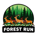 Forest Run Deer Vinyl Sticker Wildlife Decor Decal for Laptops Cars water cup