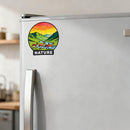 Nature Deer Vinyl Sticker Mountain River Wildlife Decor Decal for Laptops Cars
