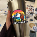 Bear Vinyl Sticker Mountain Wildlife Decor Decal for Laptops cars water cup