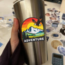 Adventure Eagle Vinyl Sticker Mountain Sunset Decor Decal for Laptops Cars
