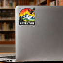 Adventure Eagle Vinyl Sticker Mountain Sunset Decor Decal for Laptops Cars