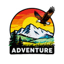 Adventure Eagle Vinyl Sticker Mountain Sunset Decor Decal for Laptops Cars