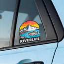 Riverlife Trout  Sticker Mountain River Decor Decal for Suitcase Laptops Coolers