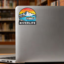 Riverlife Trout  Sticker Mountain River Decor Decal for Suitcase Laptops Coolers