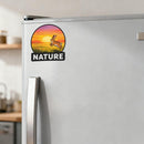 Nature Rabbit Vinyl Sticker Sunset Meadow Decor Decal for Laptops Cars