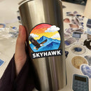 Skyhawk Eagle Vinyl Sticker Mountain Cloud Decor Decal for Laptops Cars suitcase