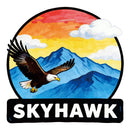 Skyhawk Eagle Vinyl Sticker Mountain Cloud Decor Decal for Laptops Cars suitcase
