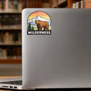 Custom Wilderness Bear  Sticker Mountain Forest Decor Decal for Laptops cars