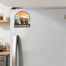 Custom Wilderness Bear  Sticker Mountain Forest Decor Decal for Laptops cars