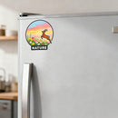 Custom Nature Deer Vinyl Sticker Flower Meadow Decor Decal for Laptops Cars