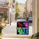Square Sticker Self-adhesive Customizable for Luggage Window Laptop and so on