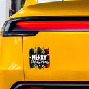 Merry Christmas Graffiti Sticker Self-adhesive Customizable for Glass Thermos