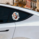 Naughty Santa Claus Sticker Personalized Customizable for Glass Wall Luggage