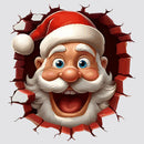 Hilarious Santa Claus Sticker Customizable for Suitcase Car window Tumbler