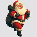 Cheerful Santa Claus Sticker Customizable Personalized for Tumbler Window