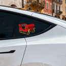 Christmas racing car Sticker Waterproof Personalized for Window Wall Phone case