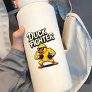 Duck Fighter Vinyl Sticker Cool Muscle Decal for Laptop Phone Bottle Cars
