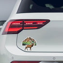Deer Mountain Vinyl Sticker Cool Outdoor Decal for Laptop Car Bottle Cars