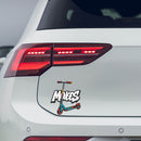 MATES Scooter Vinyl Sticker Cool Decal for Laptop Water Bottle Skateboard
