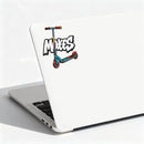 MATES Scooter Vinyl Sticker Cool Decal for Laptop Water Bottle Skateboard