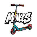 MATES Scooter Vinyl Sticker Cool Decal for Laptop Water Bottle Skateboard