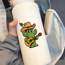 Cowboy Cactus Guitar Vinyl Sticker Cool Western Decal for Laptop cars
