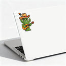 Cowboy Cactus Guitar Vinyl Sticker Cool Western Decal for Laptop cars