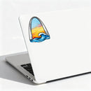 Arch Wave Vinyl Sticker Cool Sunset Decal for Laptop Water Bottle Skateboard